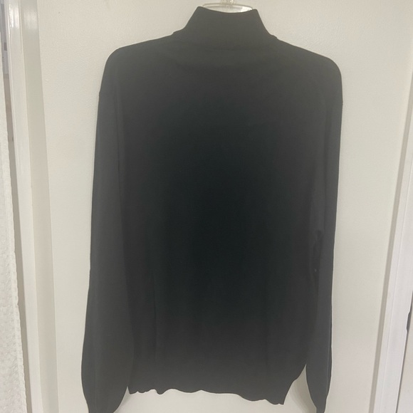 Jos. A. Bank Black Turtleneck Neck Signature 100% Silk Sweater - Picture 2 of 3